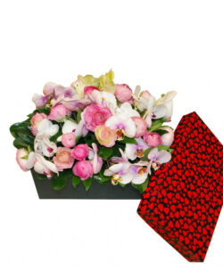 Special Flower Box(Beautiful peony and orchid)